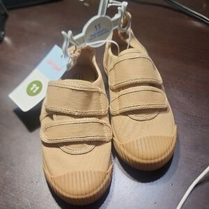 Cat & Jack Tan Sneakers with Velcro Straps